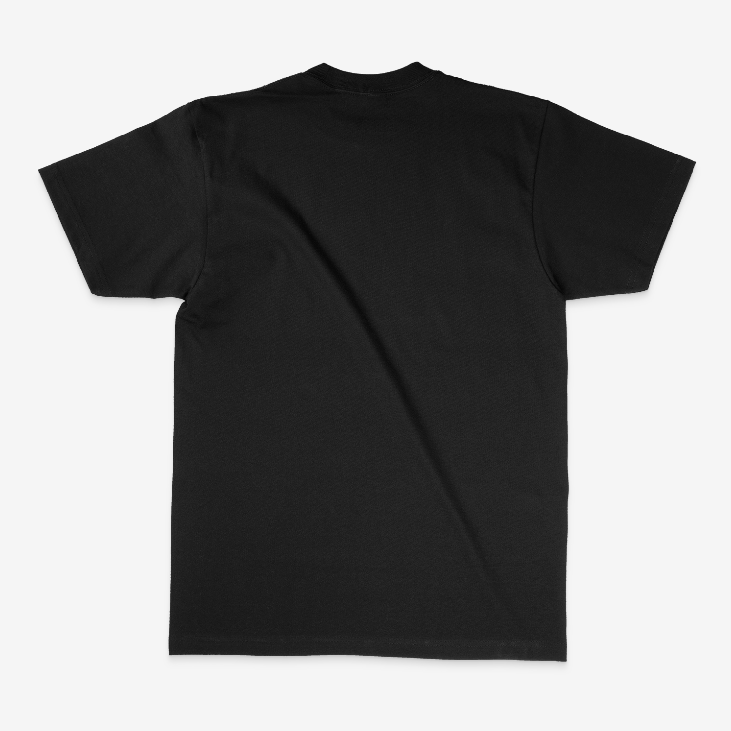 black short sleeve tshirt back
